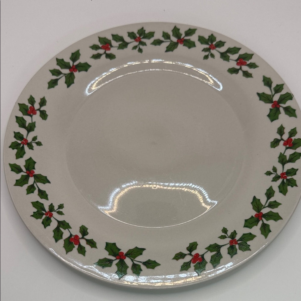 Christmas Holly Berry 10 1/2” plate